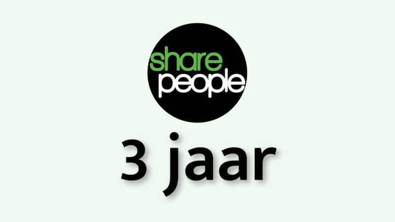 Drie jaar SharePeople